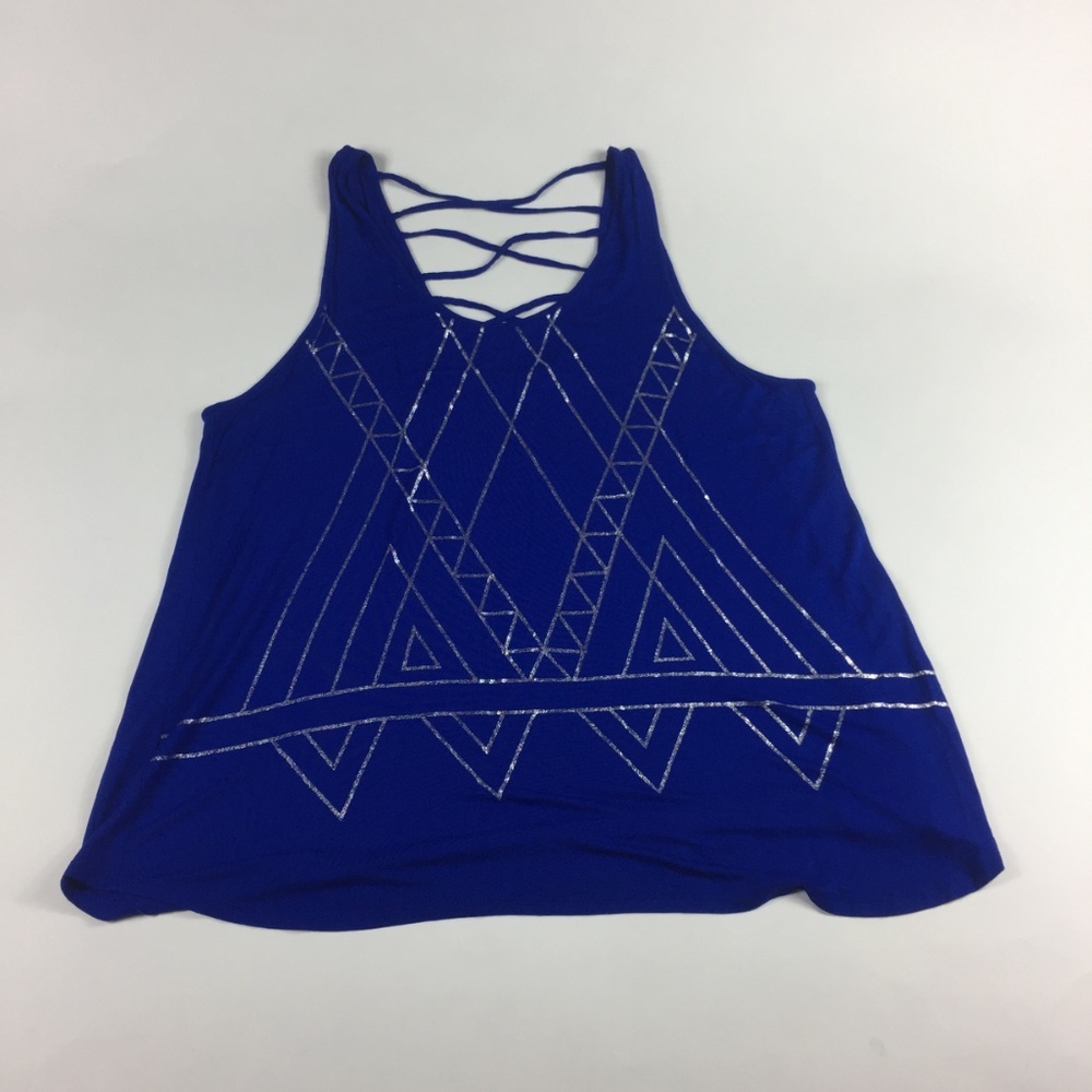 NWOT Fun Bright Blue Tank Top